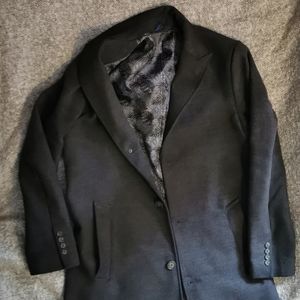 Sondergaard Men's Grey Woven Coat